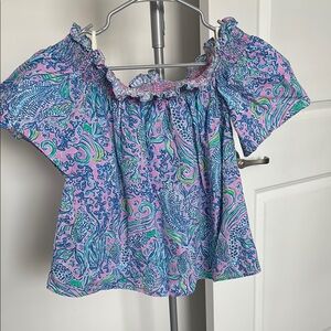 Colorful Off-Shoulder Lily Pulitzer Shirt!